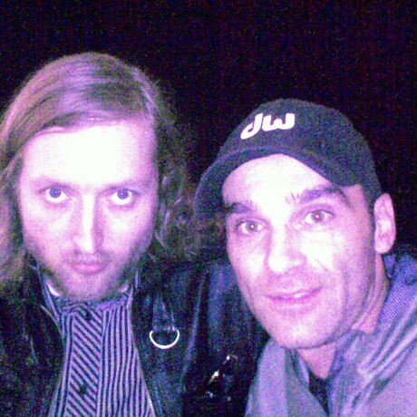 With bass player from The Killers